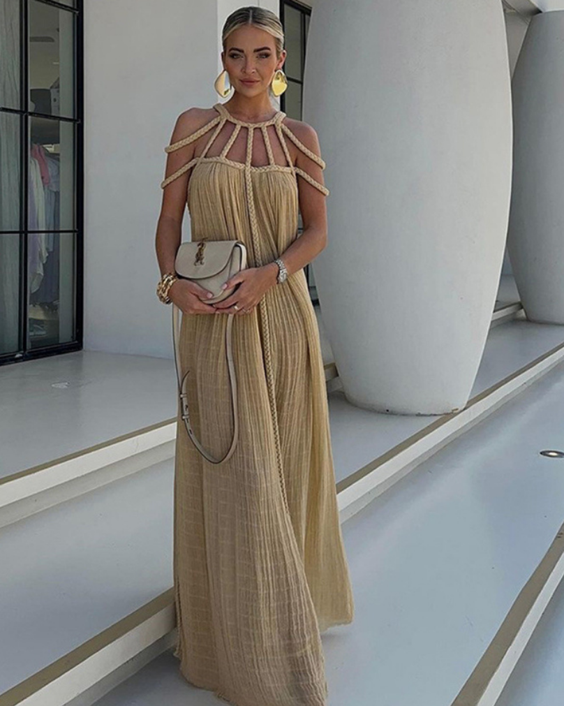 SELENA | ROBE A DRAPE FLANELLES