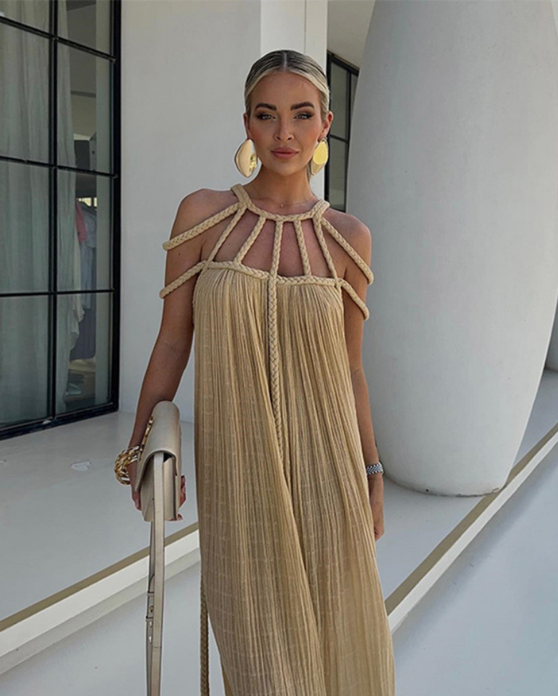 SELENA | ROBE A DRAPE FLANELLES