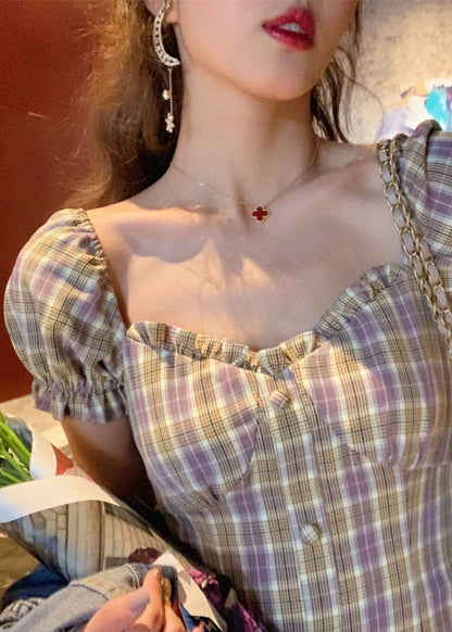 Plaid robe