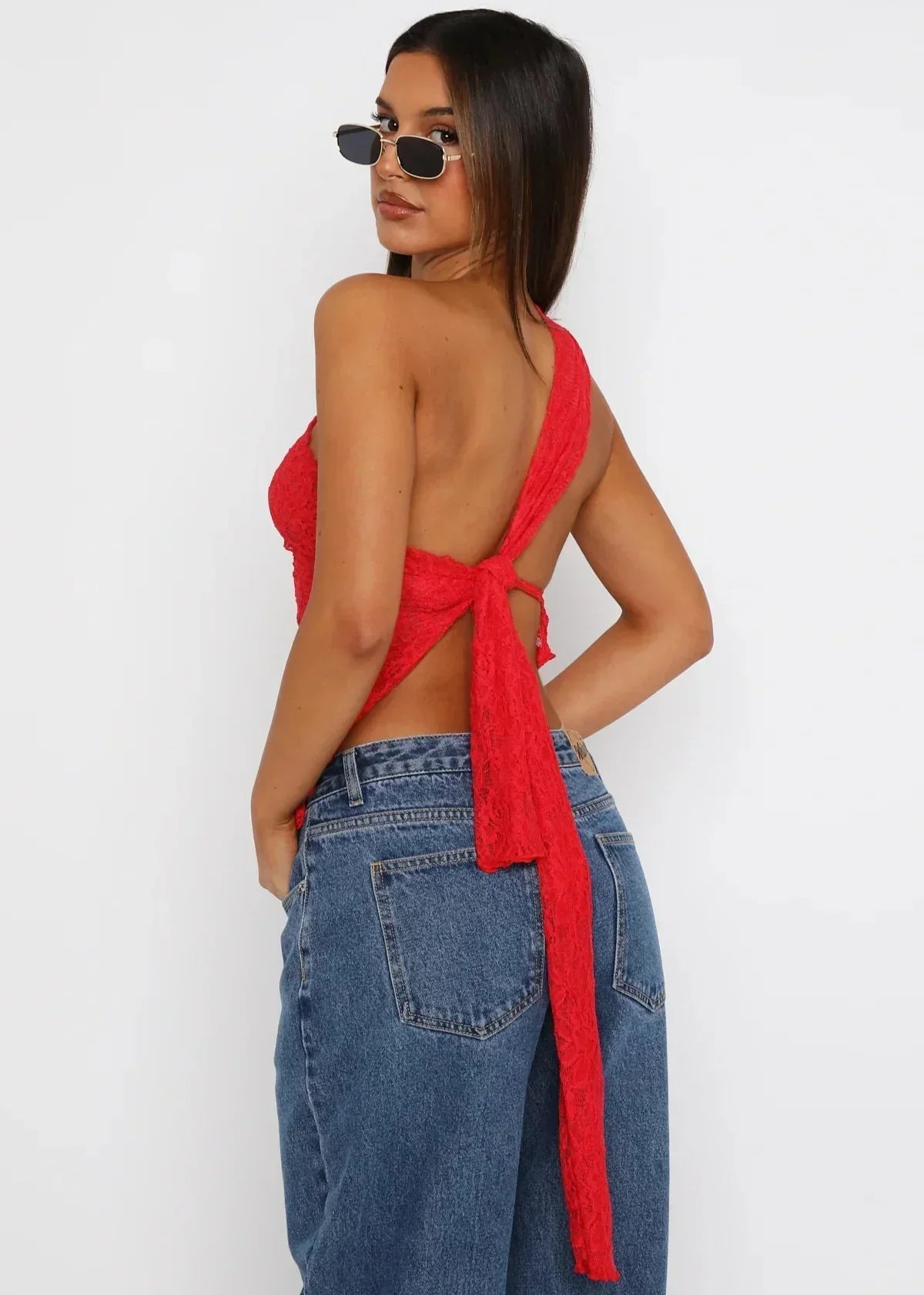 Sloped Neck top