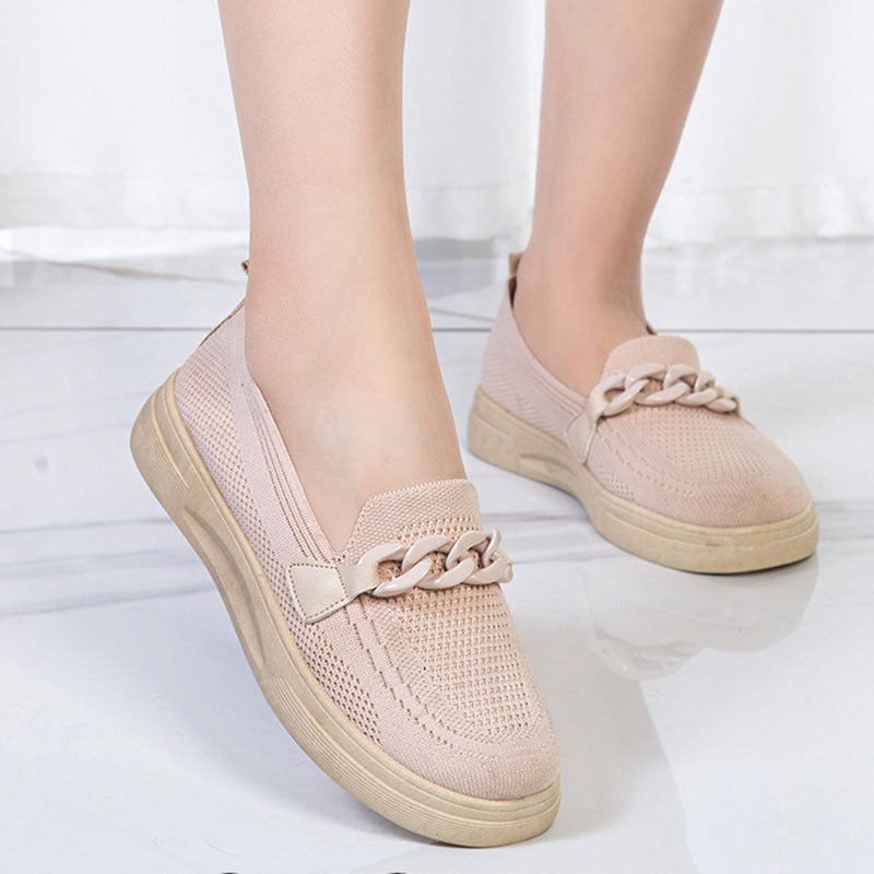 Nalia™ – Mocassins Femmes Confort à Chaîne Élégante