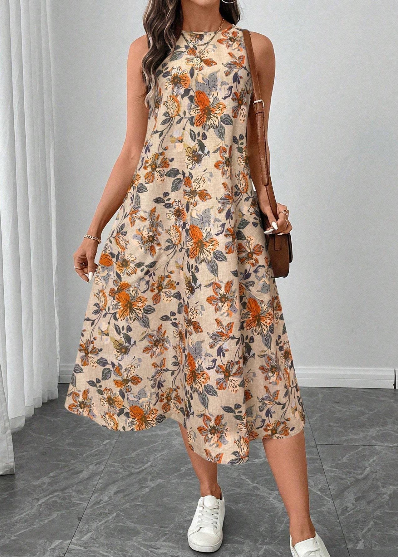 Retro Floral robe