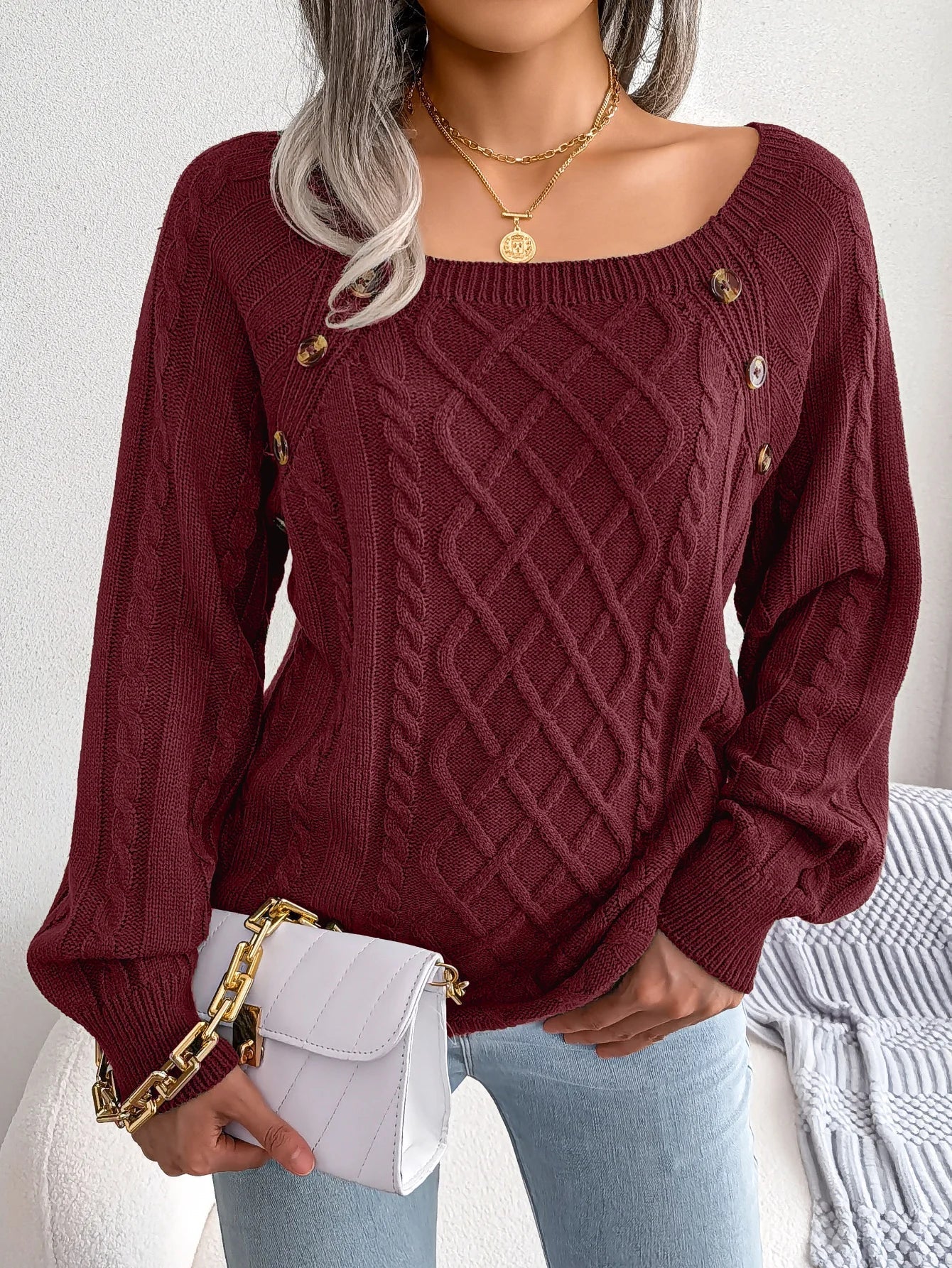 HARMONIE | Pull torsadé sophistiqué
