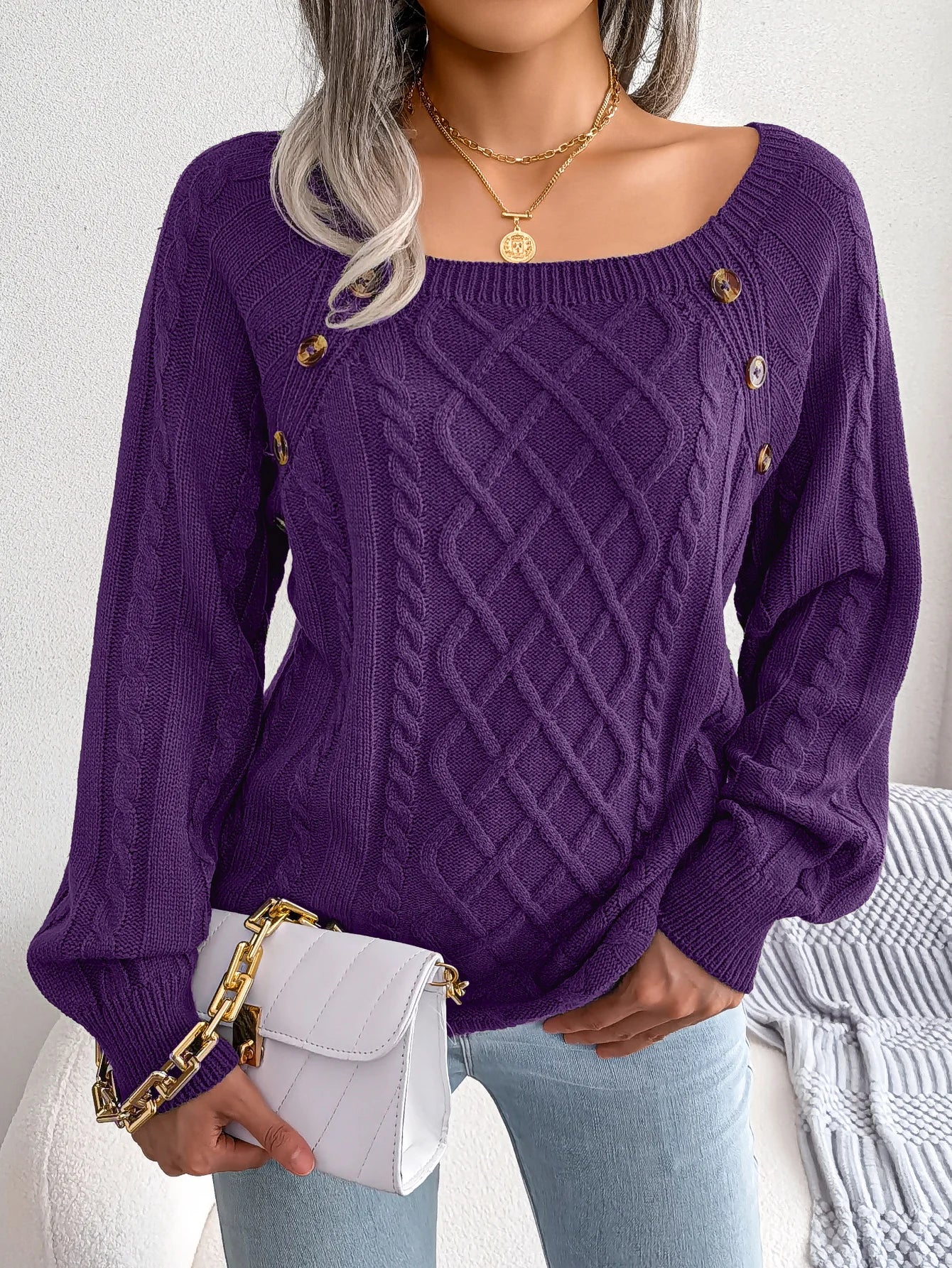 HARMONIE | Pull torsadé sophistiqué
